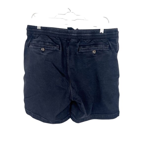 Bearbottom Shorts Men Large Inseam 7" Black Pull On Drawstring Stretch Bottoms - Picture 2 of 10